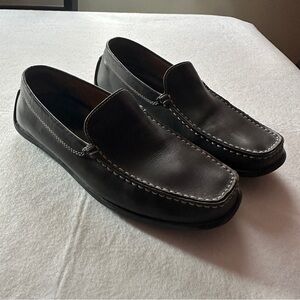 Men’s Geox Black Leather Loafers
